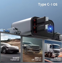 Cargador de coche retráctil USB-C